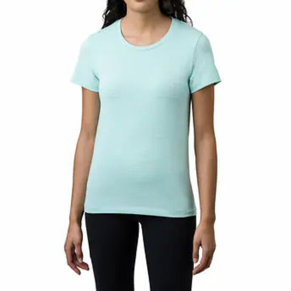 NEW Tuff Athletics Short Sleeved Seamless Top | Light Aqua - Picture 1 of 8